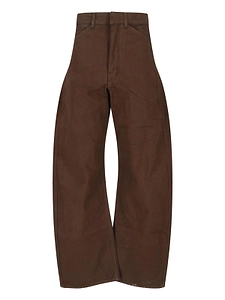 Lemaire Wide-Leg High-Rise Pants