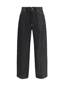 Lemaire Logo Patch Tapered-Leg Jeans