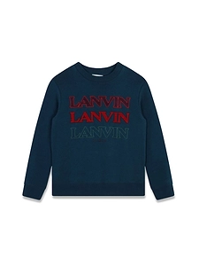 Lanvin Enfant Logo Crew Neck Sweater