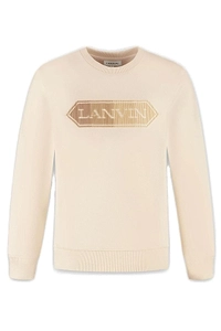 Lanvin Enfant Logo Detailed Crewneck Sweatshirt