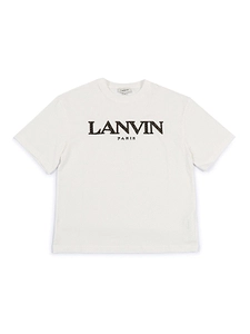 Lanvin Enfant Logo Embroidered Crewneck T-Shirt