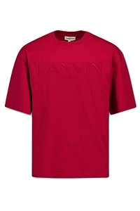 Lanvin Enfant Logo Embroidered Crewneck T-Shirt