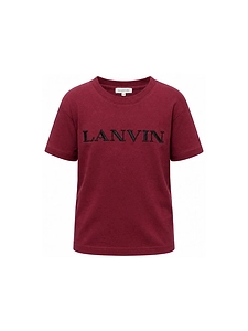 Lanvin Enfant Logo Embroidered Crewneck T-Shirt