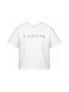 Lanvin Enfant Logo Embroidered Crewneck T-Shirt
