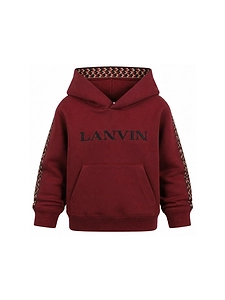 Lanvin Enfant Logo Embroidered Hoodie