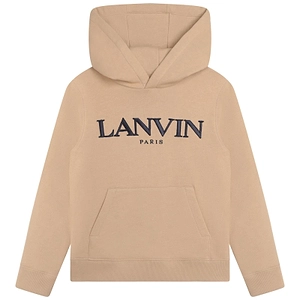 Lanvin Enfant Logo Embroidered Long-Sleeved Hoodie