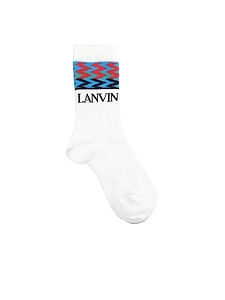 Logo Intarsia-Knit Socks