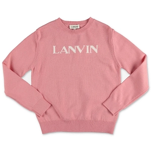 Lanvin Enfant Logo Printed Knitted Jumper