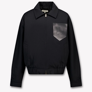 Lanvin Enfant Logo Patch Zip-Up Jacket