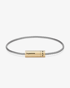 Le Gramme Cable Logo-Engraved Bracelet