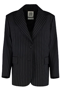 Les Filles D'eva Oversized Pinstripe Blazer