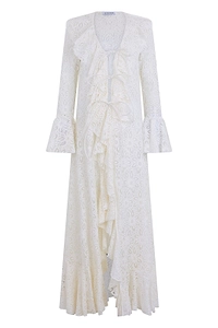 Les Filles D'eva Long Lace Maxi Dress