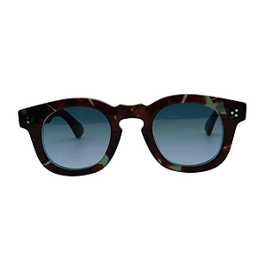 Lesca Card Sun Round-Frame Sunglasses