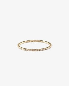 Le Gramme Ribbon Pavé Gold Ring