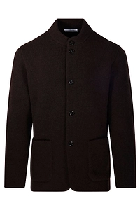 Lardini Stand-Collar Knitted Jacket
