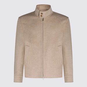 Lardini Stand Collar Zip Jacket