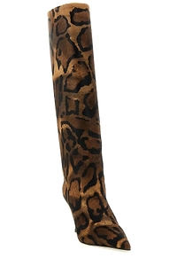 Bella Animal-Pattern Stiletto Boots