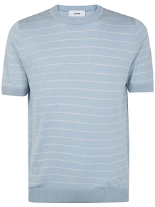 Lardini Striped Crewneck T-Shirt