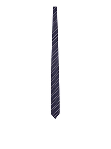 Striped Pointed Tip Tie