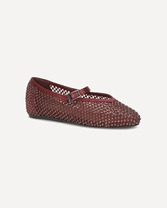 Le Silla Gilda Crystal Mary Jane Ballet Flats