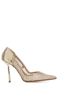 Le Silla Gilda Embellished Mesh Heeled Pumps