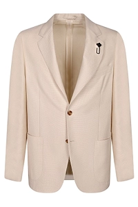 Lardini Textured Single-Breasted Blazer