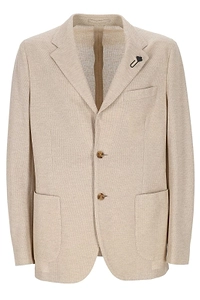 Lardini Textured Single-Breasted Blazer