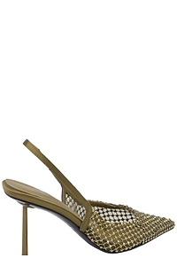 Le Silla Gilda Strass Slingback Heeled Pumps