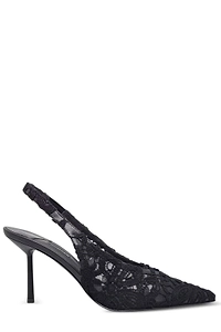 Le Silla Lace Pointed Toe Slingback Pumps