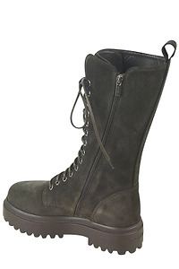 Le Silla Lug-Sole Lace-Up Boots