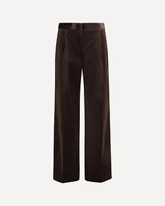Lardini Wide-Leg Velvet Pants