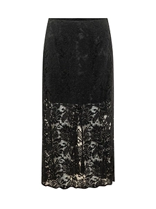 Le Sully Studio Lace Panel Midi Skirt