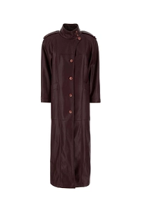 Le Sully Studio Long Faux Leather Coat