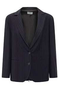 Le Sully Studio Pinstriped Single-Breasted Blazer