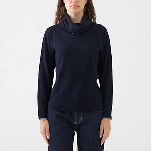 Le Tricot Perugia Contrast Trim Knitted Sweater