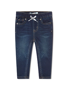 Levi's Kids Logo Patch Slim-Cut Drawstring Jeans