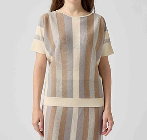 Rigato Lurex Knitted Top