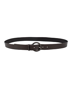 Le Tricot Perugia Textured Buckle Belt