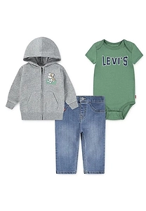 Levi's Kids Logo Printed 3-Piece Set