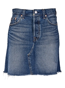 Levi's Raw Hem Denim Skirt