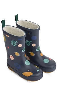 Liewood Mason Planet Print Wellington Boots