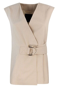 Liu Jo V-Neck Belted Vest