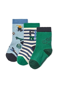 Silas 3-Pack Patterned Socks