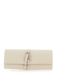 Belt Detail Leather Clutch Bag