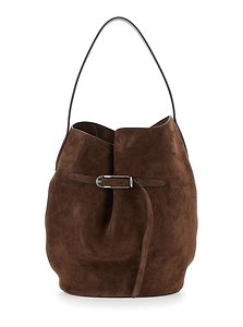 Belted Bucket Shoulder Bag