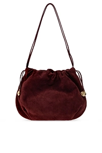 Charm Drawstring Shoulder Bag