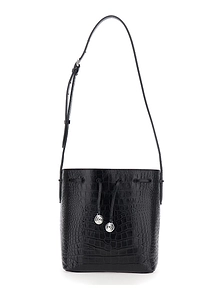 Embosed Bucket Shoulder Bag