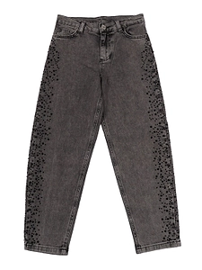 Liu Jo Kids Straight Leg Embellished Jeans