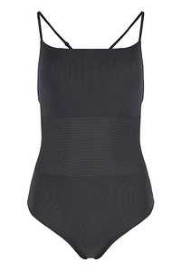 Live The Process Ribbed Strappy Bodysuit