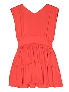 Liu Jo Kids V-Neck Layered Dress